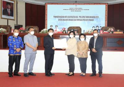 DPRD Manado Gelar Paripurna Penandatanganan Nota Kesepakatan KUA-PPAS APBD TA 2023