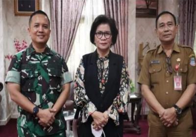 Ketua Dekot Aaltje  Bersama Sekwan Terima Audensi Dandim Manado
