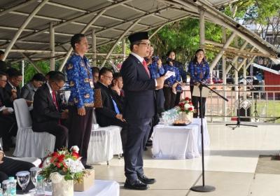 Sekda Steaven Dandel Irup di Peringatan Harkitnas ke 117 Tahun Pemkot Manado