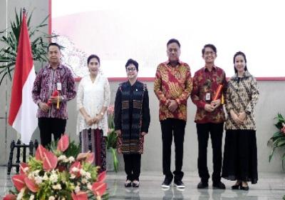 Gubernur Sulawesi Utara Olly Dondokambey Hadiri Sertijab Kepala OJK SulutGoMalut di Aula Mapalus